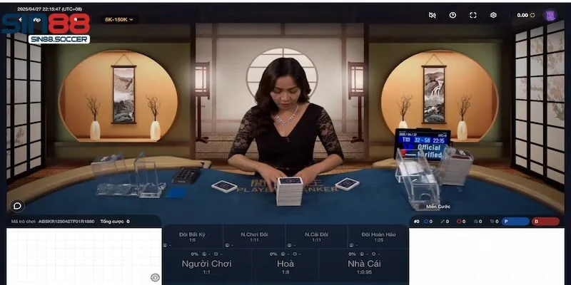 Các quy tắc cần biết trong Baccarat Sin88